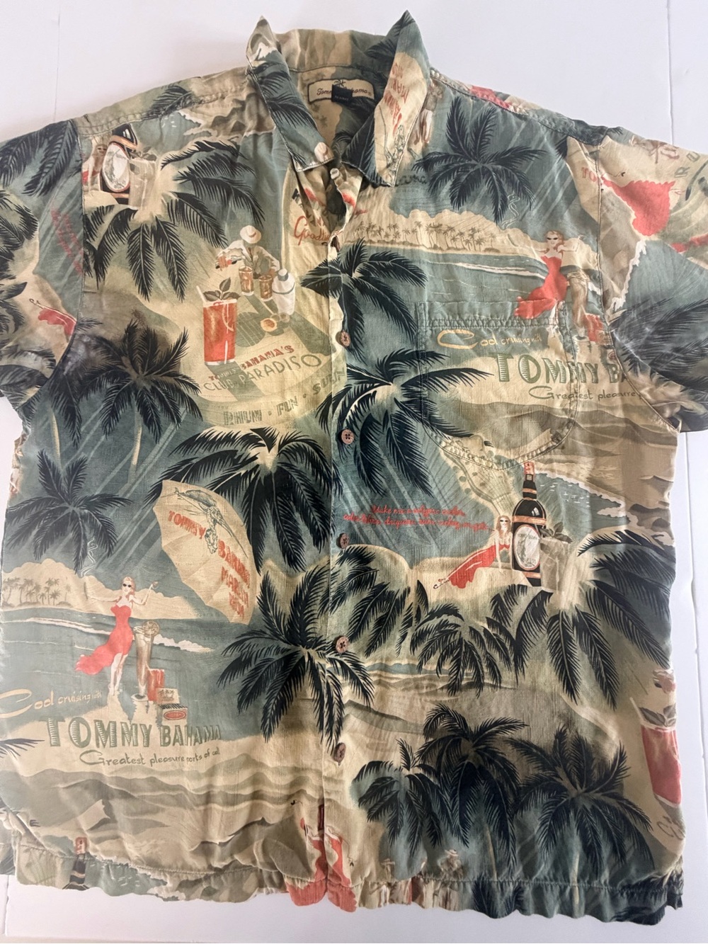 Vintage Tommy Bahama Silk Shirt Paradiso